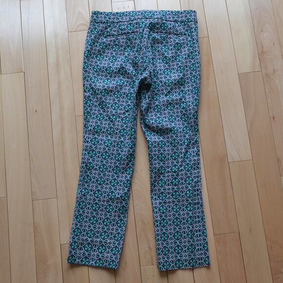 J Crew Retro Patterned Pants Khakis Size 0 - Picture 4 of 4